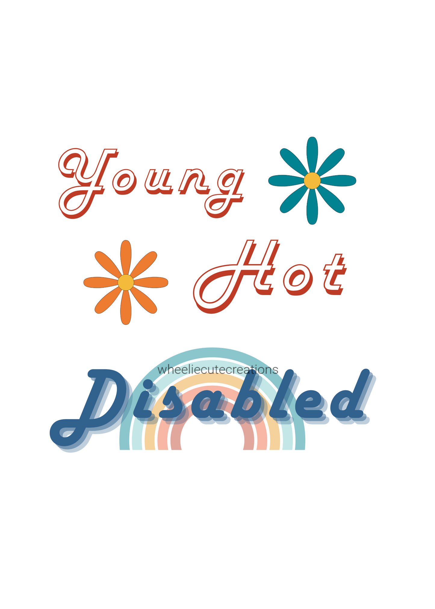 5x7 Print - Young Hot Disabled